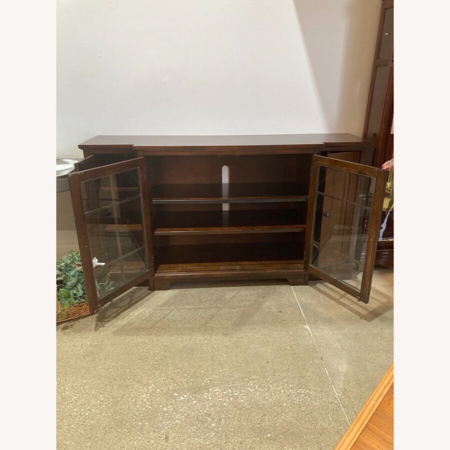 Ashley Solid Wood 4-Door Tv Stand Media Console - image-3