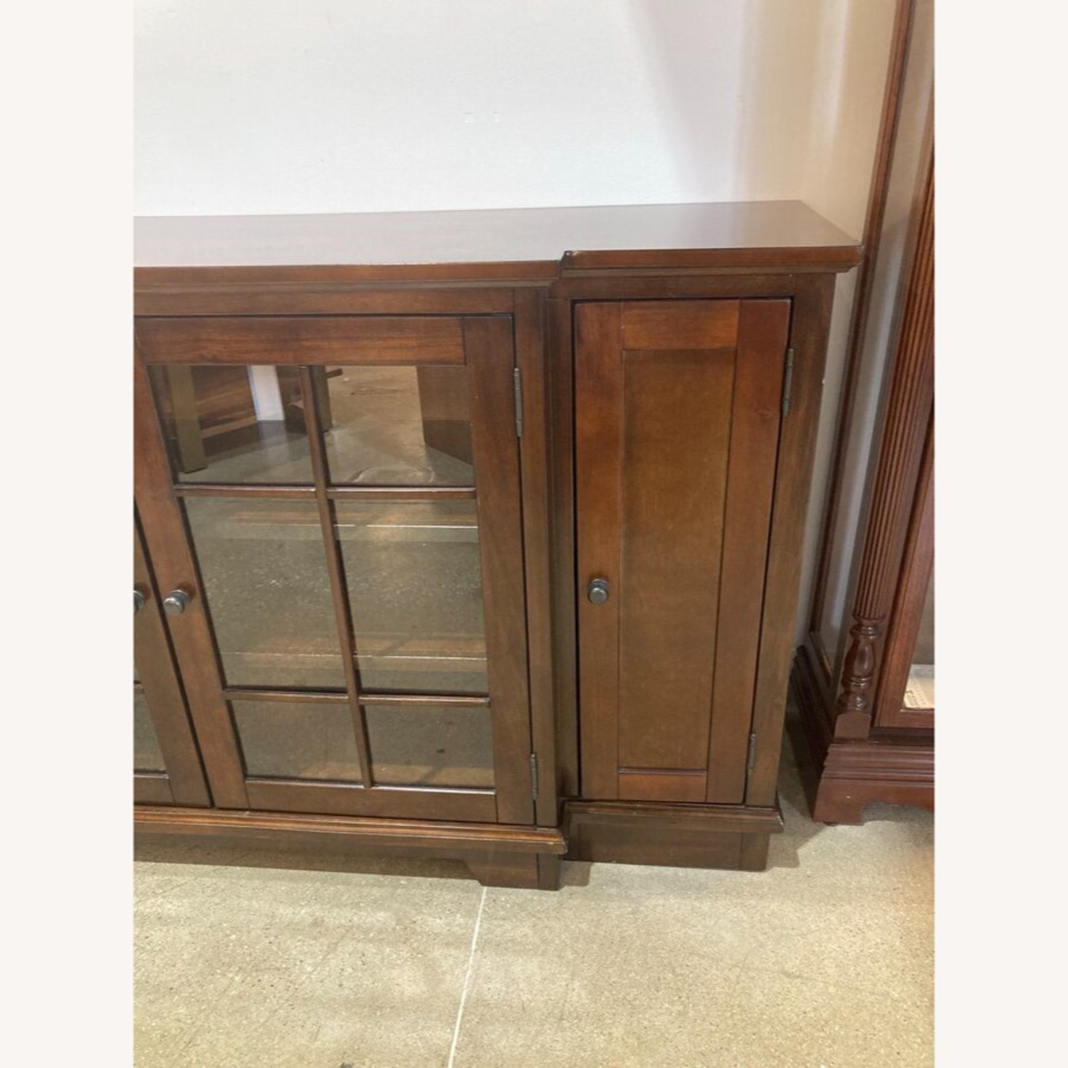 Ashley Solid Wood 4-Door Tv Stand Media Console - image-4