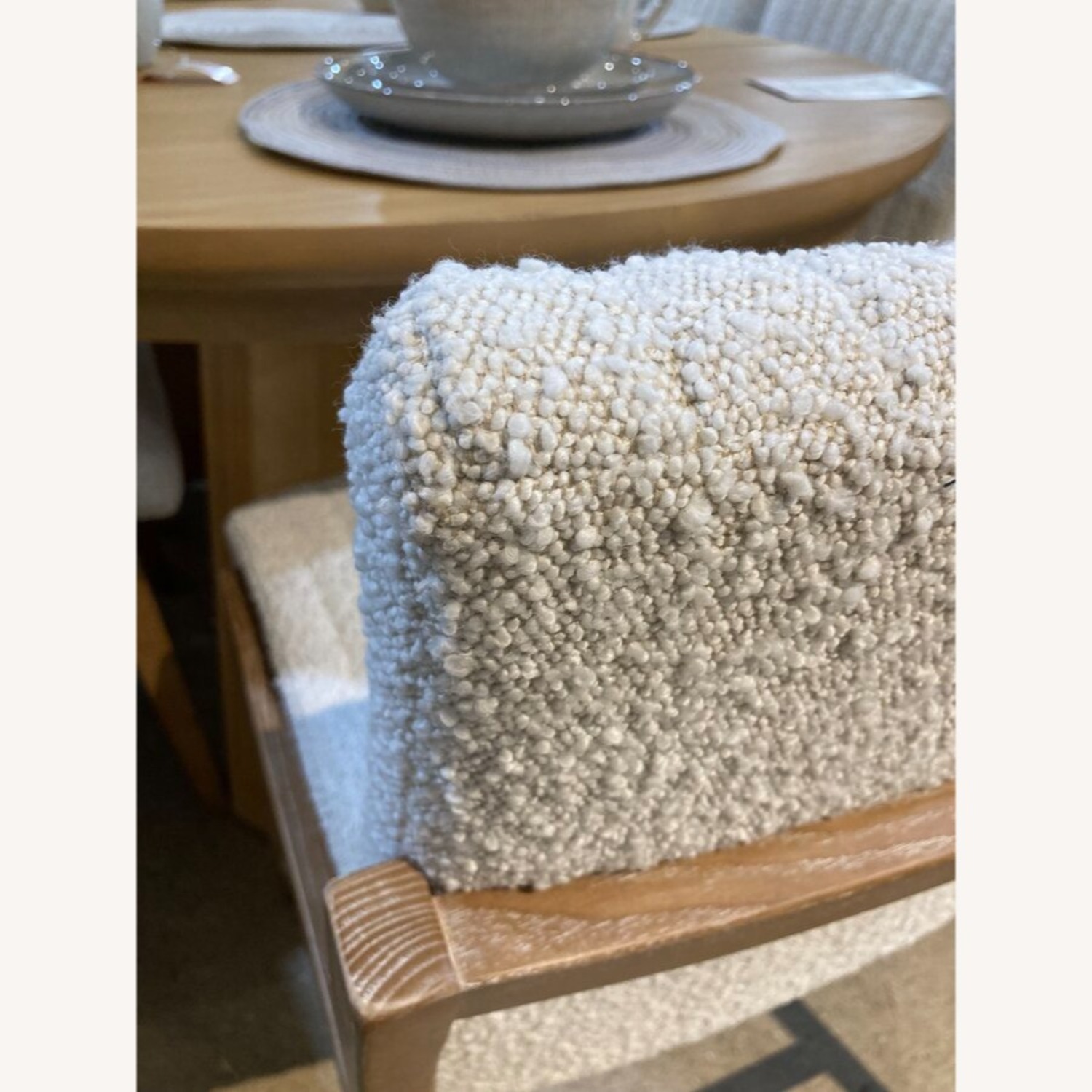 Mercana Tahoe Cream Boucle Dining Chair - image-8