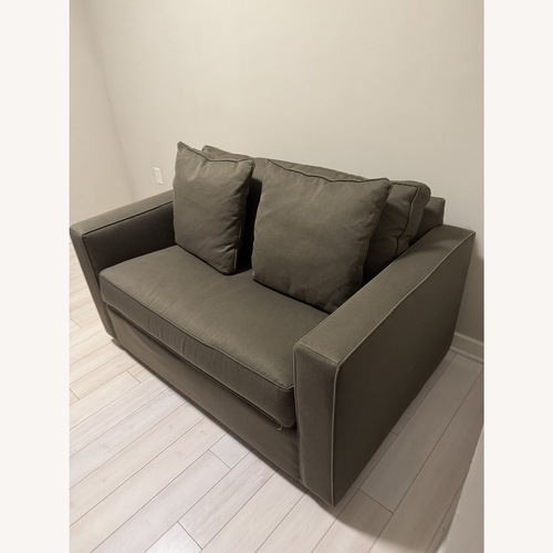Used Room & Board Dark Brown Fabric Sleeper Sofa for sale on AptDeco