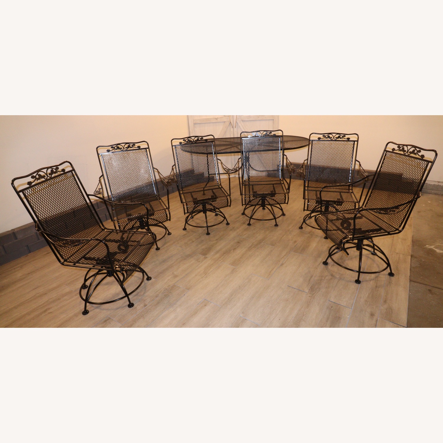 Vintage/Antique Black Patio Furniture - image-11