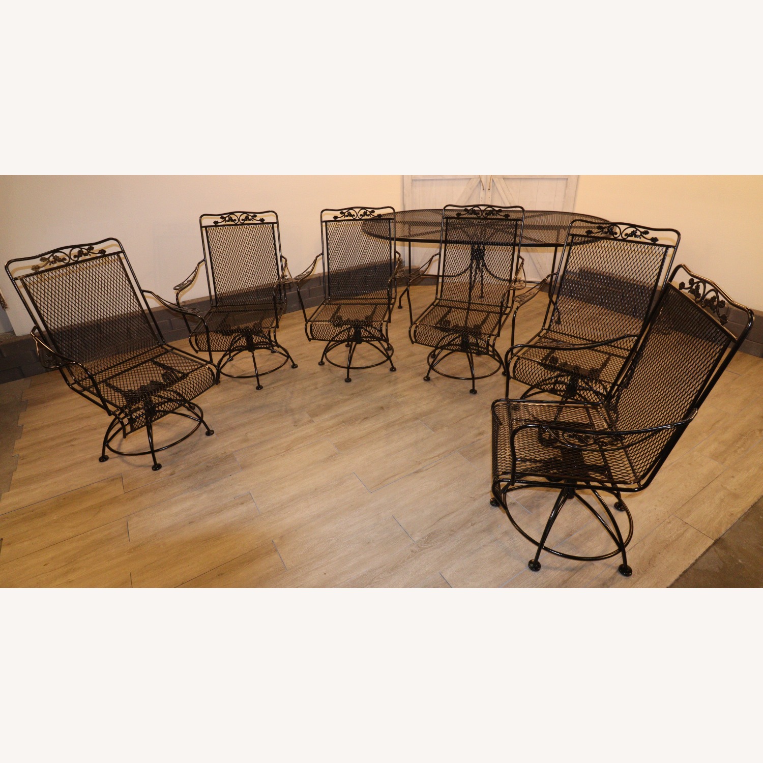 Vintage/Antique Black Patio Furniture - image-12