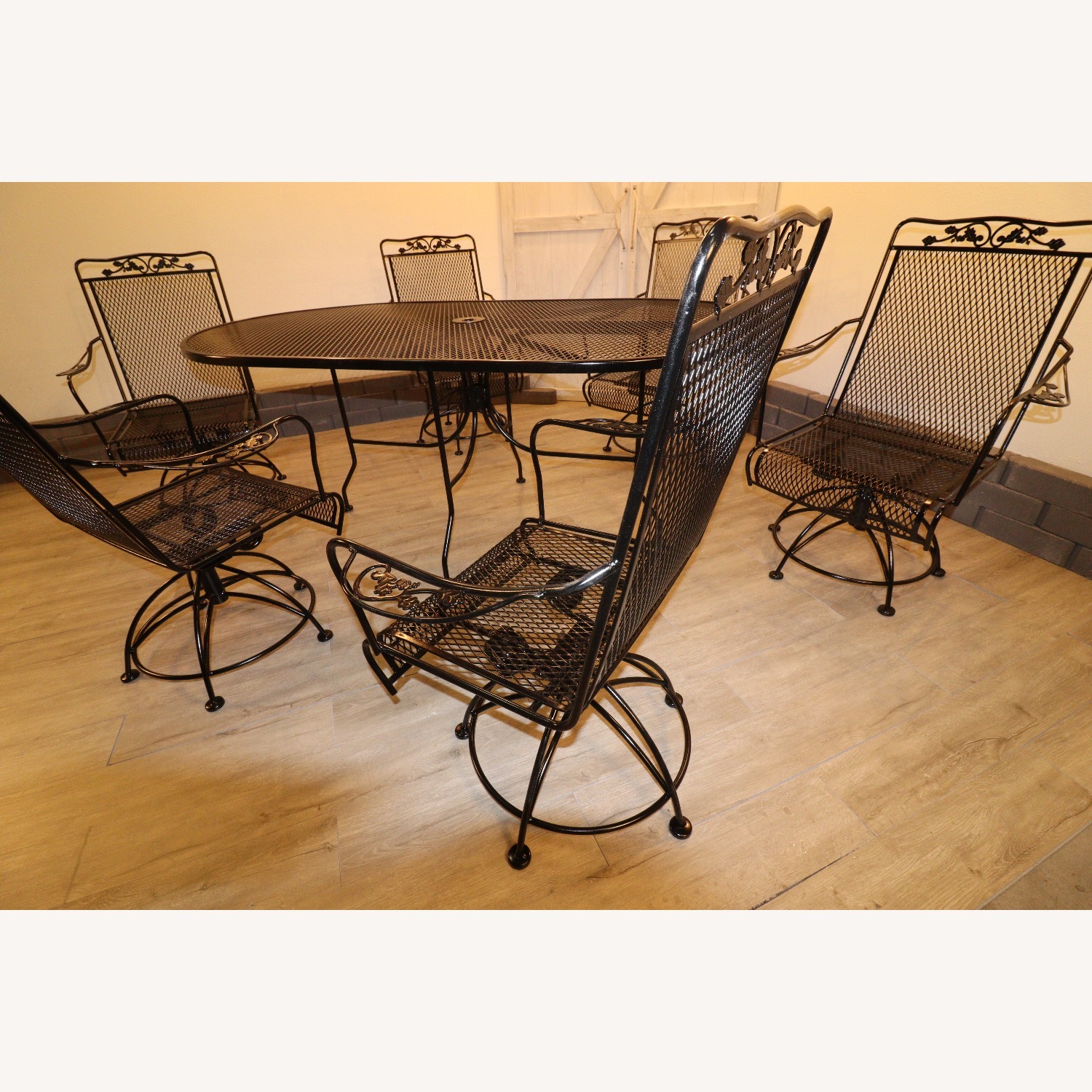 Vintage/Antique Black Patio Furniture - image-13