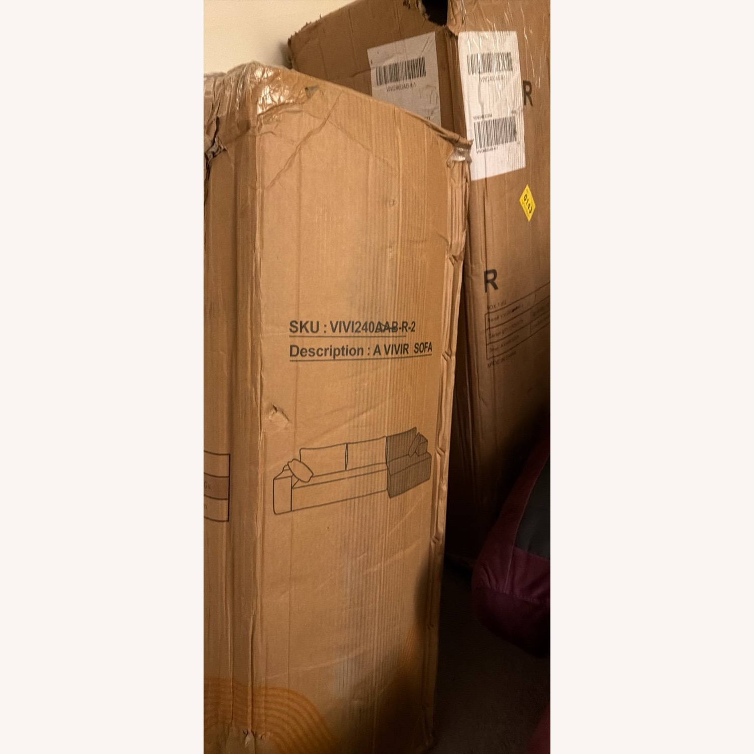 Natural 2 Piece Sectional - image-1