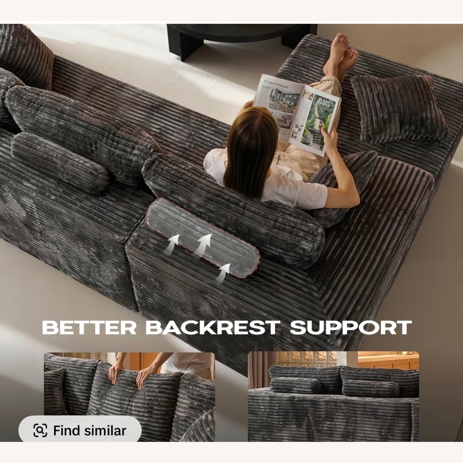 Natural 2 Piece Sectional - image-5