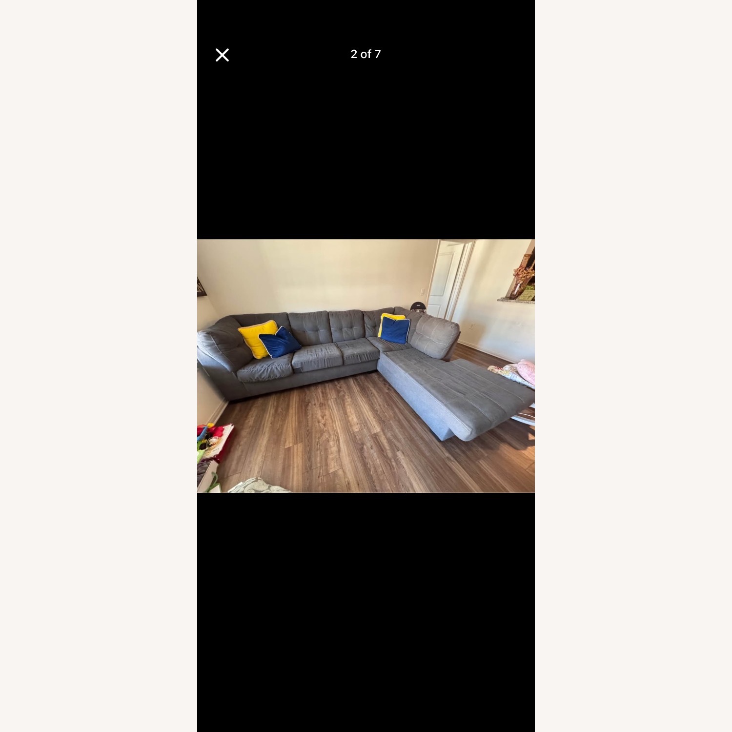 Dark Gray 3+ Piece Sectional - image-1