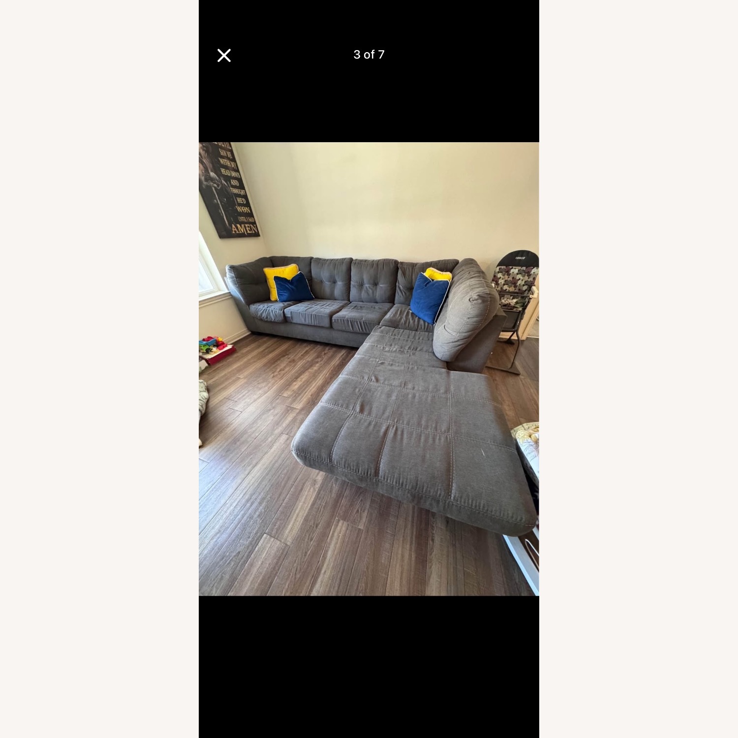 Dark Gray 3+ Piece Sectional - image-2