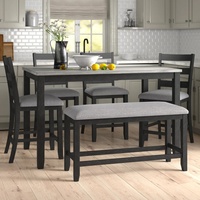 Dark Brown Wood Dining Sets