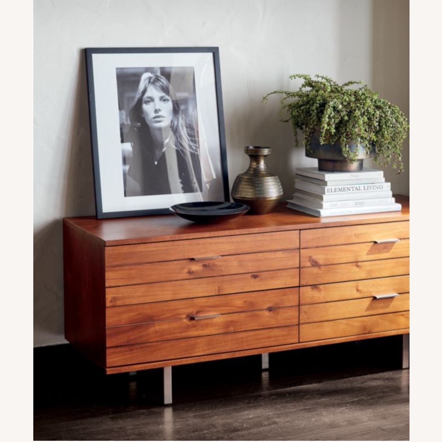 CB2 Linear Dark Brown Wood Dresser - image-5