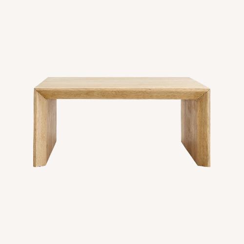 Used Crate & Barrel Baja Natural Wood Coffee Table for sale on AptDeco