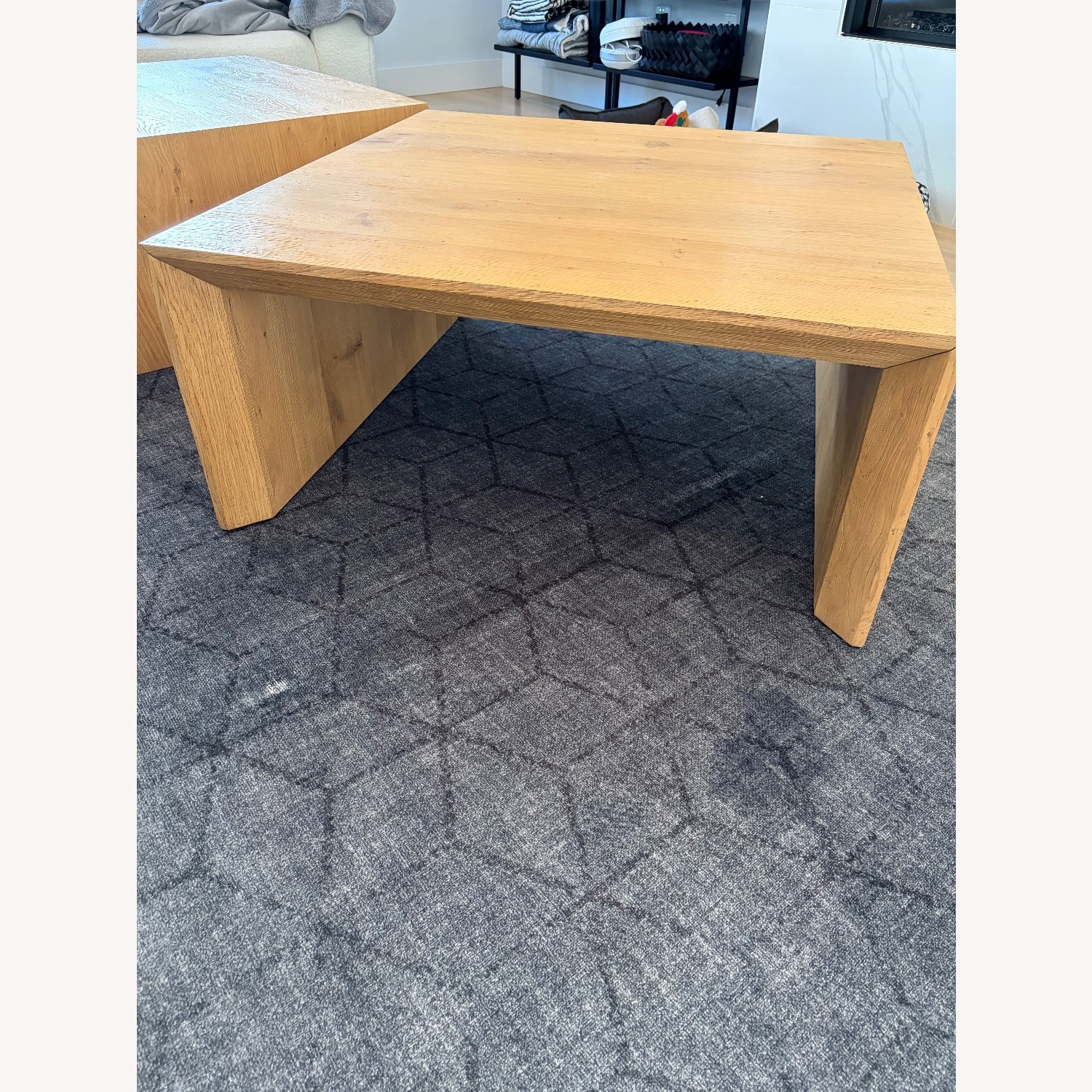 Crate & Barrel Baja Natural Wood Coffee Table - image-3