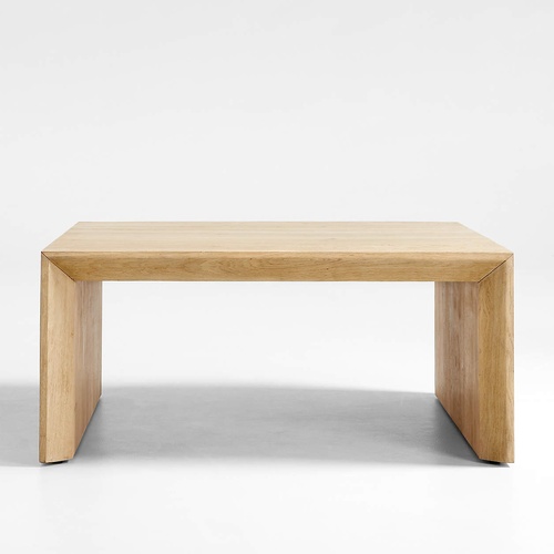 Used Crate & Barrel Baja Natural Wood Coffee Table for sale on AptDeco