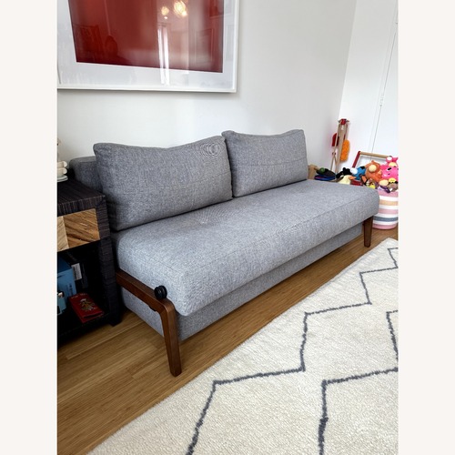 Used Sit Down New York Dark Gray Fabric Futon for sale on AptDeco