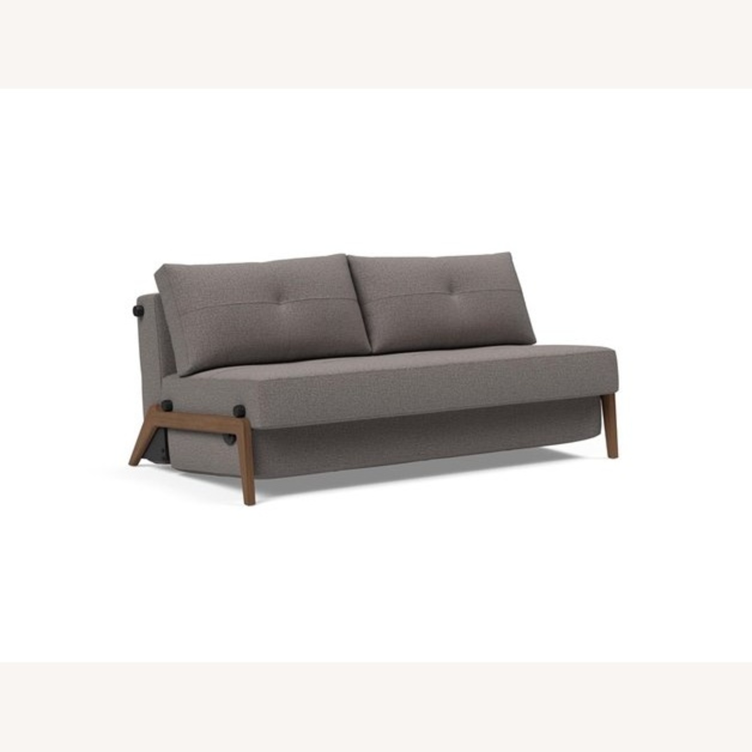 Sit Down New York Dark Gray Fabric Futon - image-0