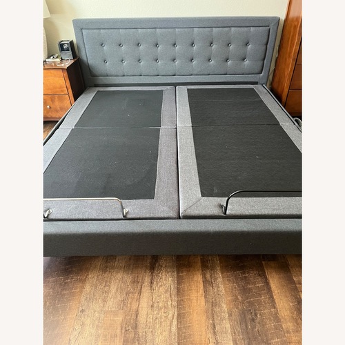 Used King Size Nectar Headboard and kind Bed Frame for sale on AptDeco