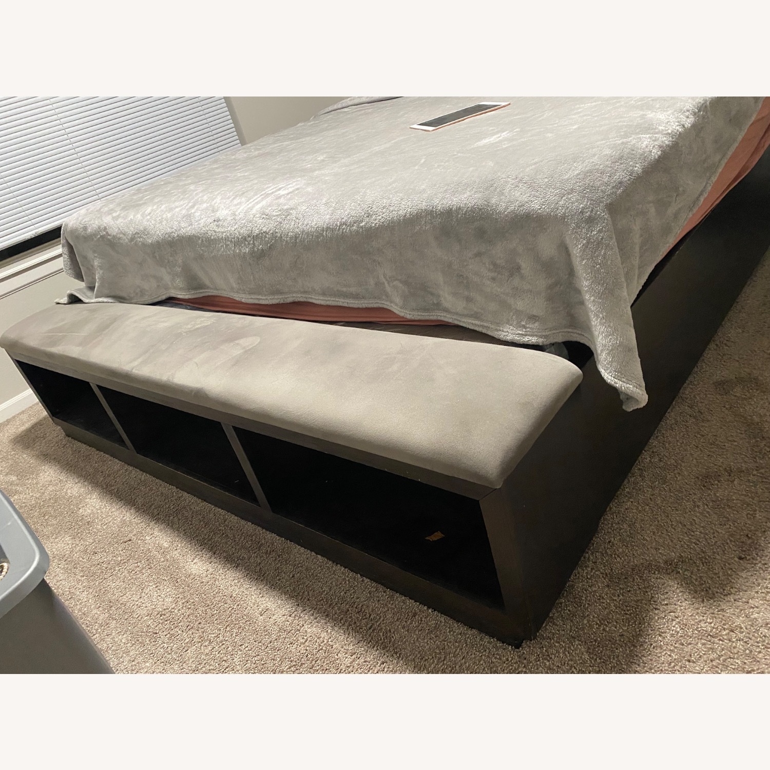 Light Gray King Bed - image-2