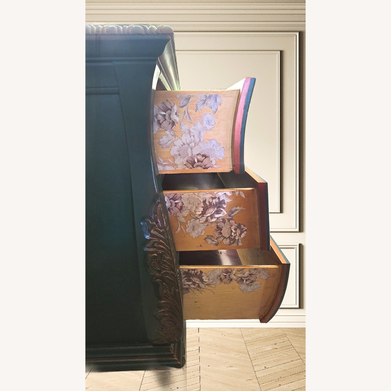 Hand Painted French Provincial Dresser - image-4