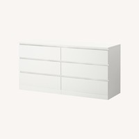 IKEA MALM White Dresser 
