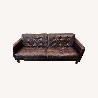 Brown Leather Couch