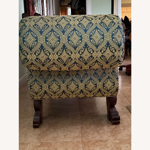 Used Vintage/Antique Green Fabric 2 Seater Sofa for sale on AptDeco