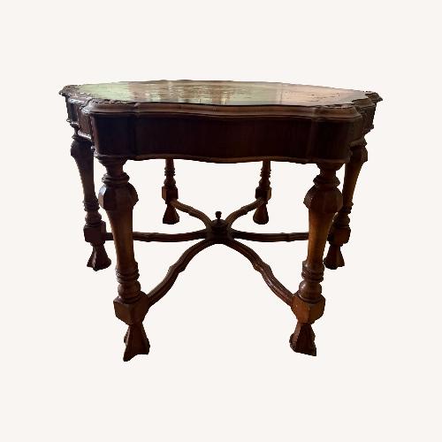 Used Vintage/Antique Light Brown Wood Side Table for sale on AptDeco