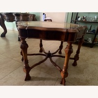 Vintage/Antique Light Brown Wood Side Table