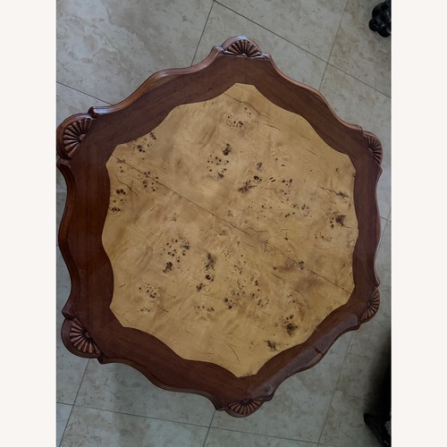 Used Vintage/Antique Light Brown Wood Side Table for sale on AptDeco