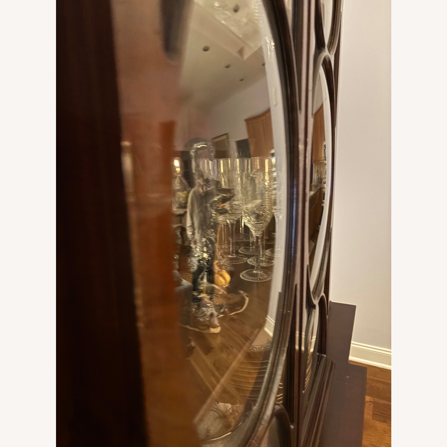 Vintage Bubble Glass Front China Cabinet - image-6