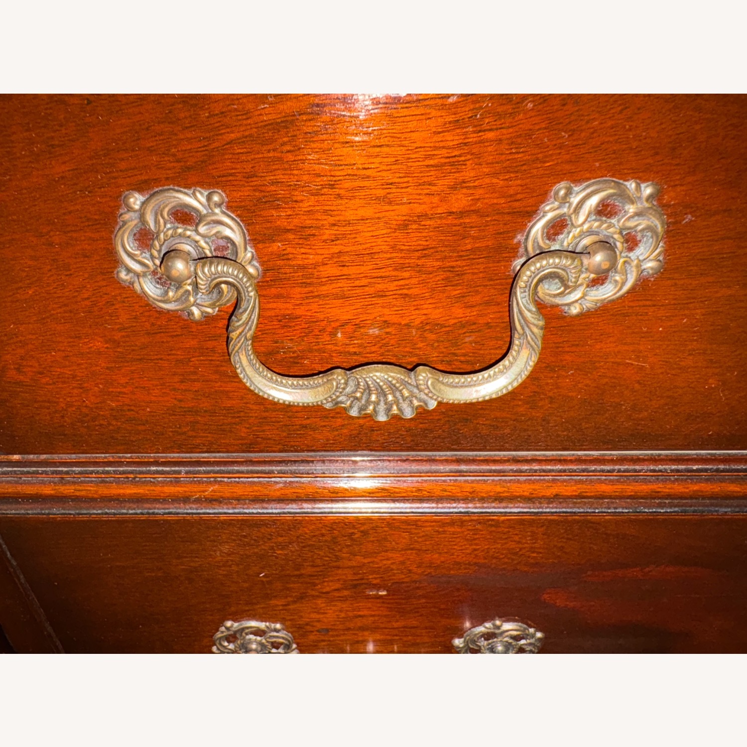 Vintage Bubble Glass Front China Cabinet - image-5