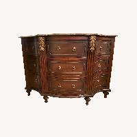 Dark Brown Wood Chest
