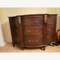 Dark Brown Wood Chest