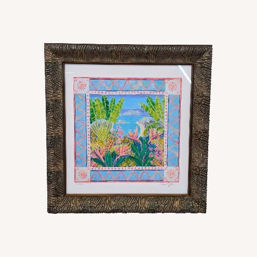 Used Vibrant Tropical Art Print for sale on AptDeco