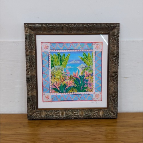 Used Vibrant Tropical Art Print for sale on AptDeco