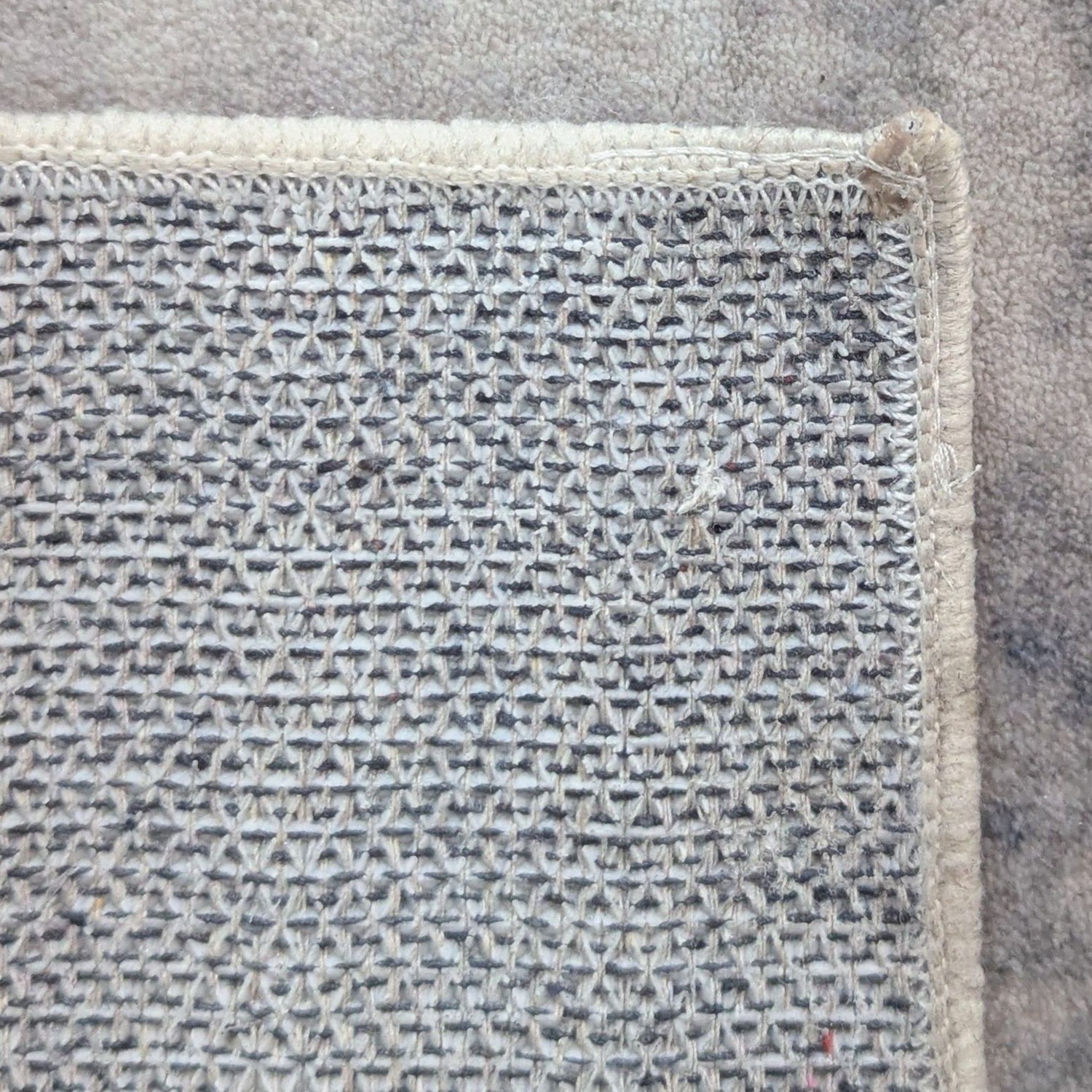 Modern Abstract Grey and Blue 4x6 Area Rug - image-2