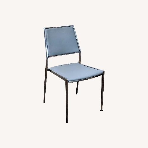 Used Kinwai Inc. Faux Leather and Metal Dining Chair for sale on AptDeco