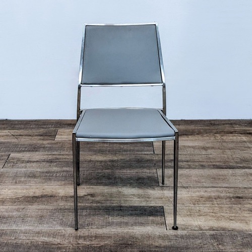 Used Kinwai Inc. Faux Leather and Metal Dining Chair for sale on AptDeco