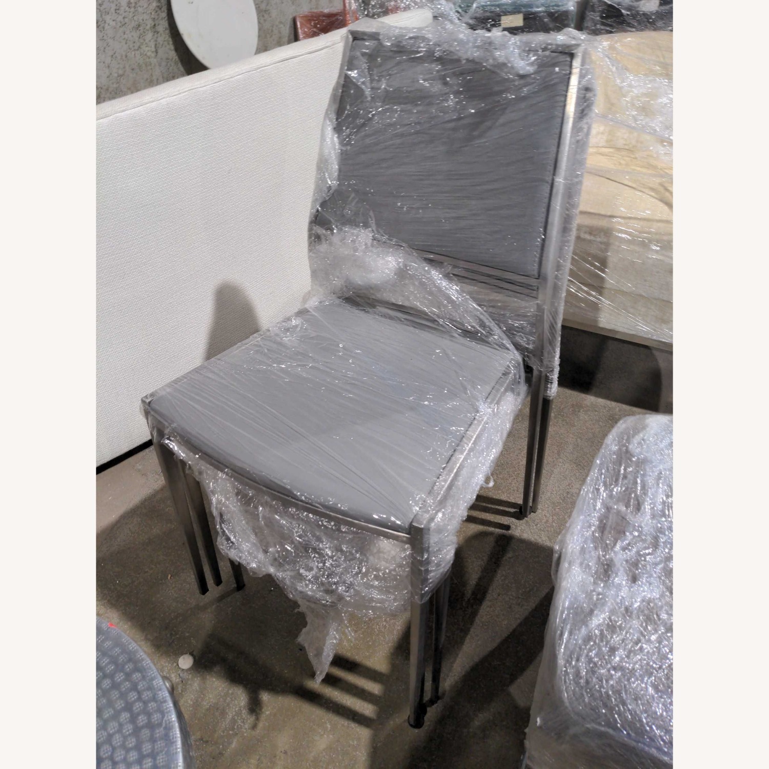 Kinwai Inc. Faux Leather and Metal Dining Chair - image-6