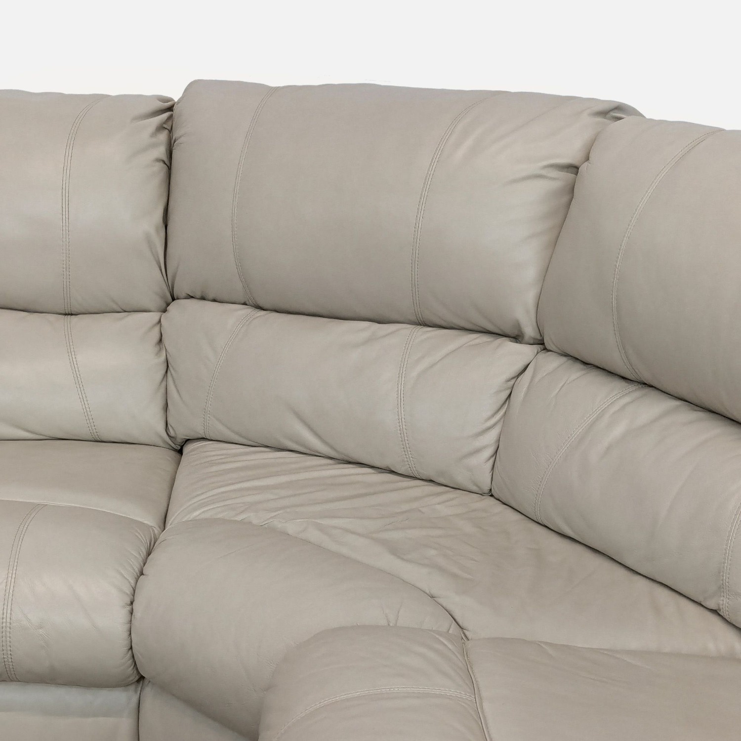 Ashley Leather Sectional with Recliner and Sleeper - image-6