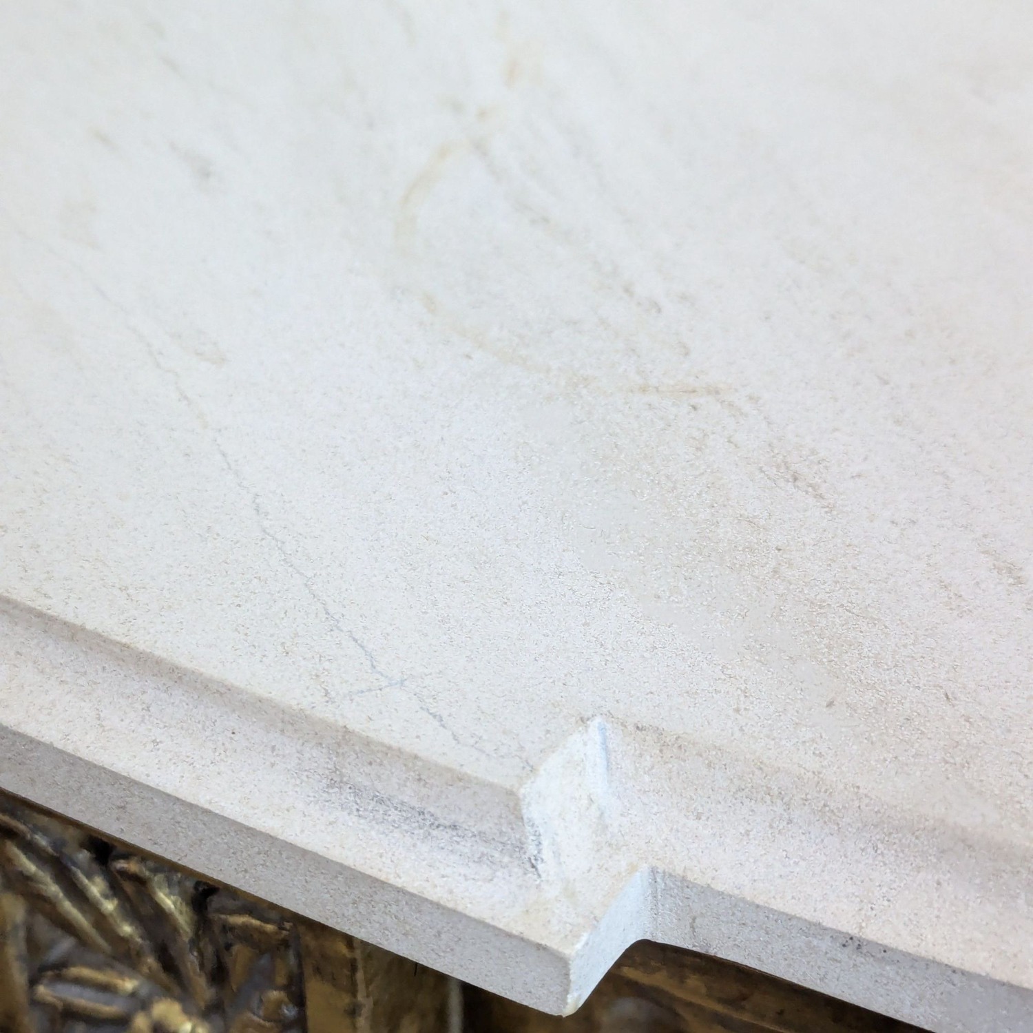 Demilune Console Table with Marble Top	 - image-8