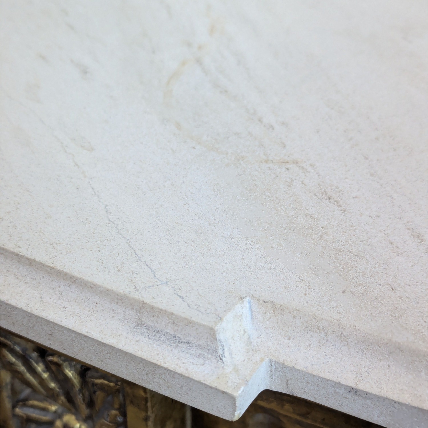 Demilune Console Table with Marble Top	 - image-13