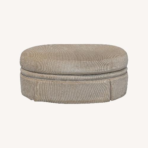 Used Century Furniture Skirted Ottoman with Nailhead for sale on AptDeco