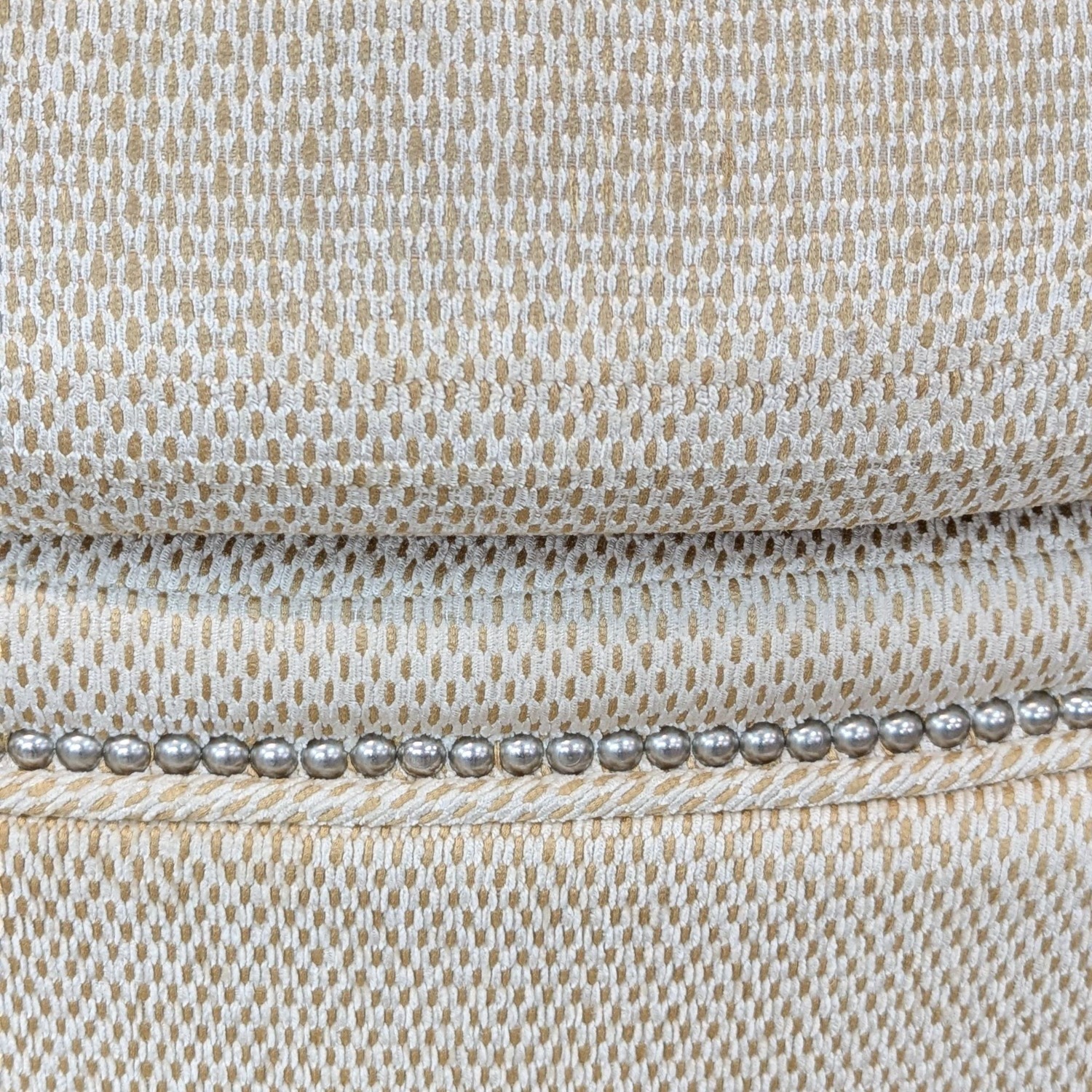 Century Furniture Skirted Ottoman with Nailhead - image-2