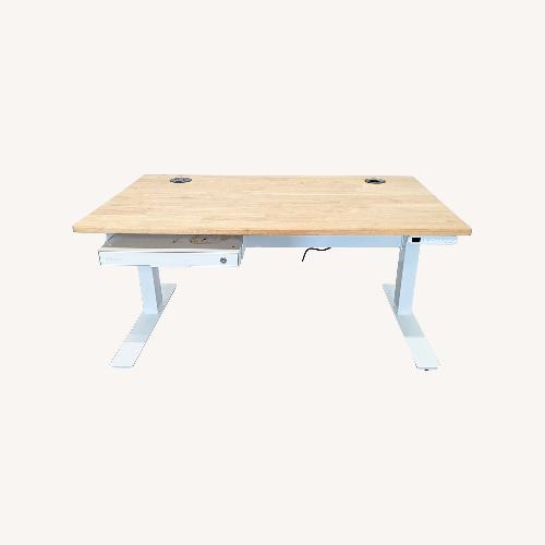 Used Uplift Adjustable Standing Desk with Locking Drawer for sale on AptDeco