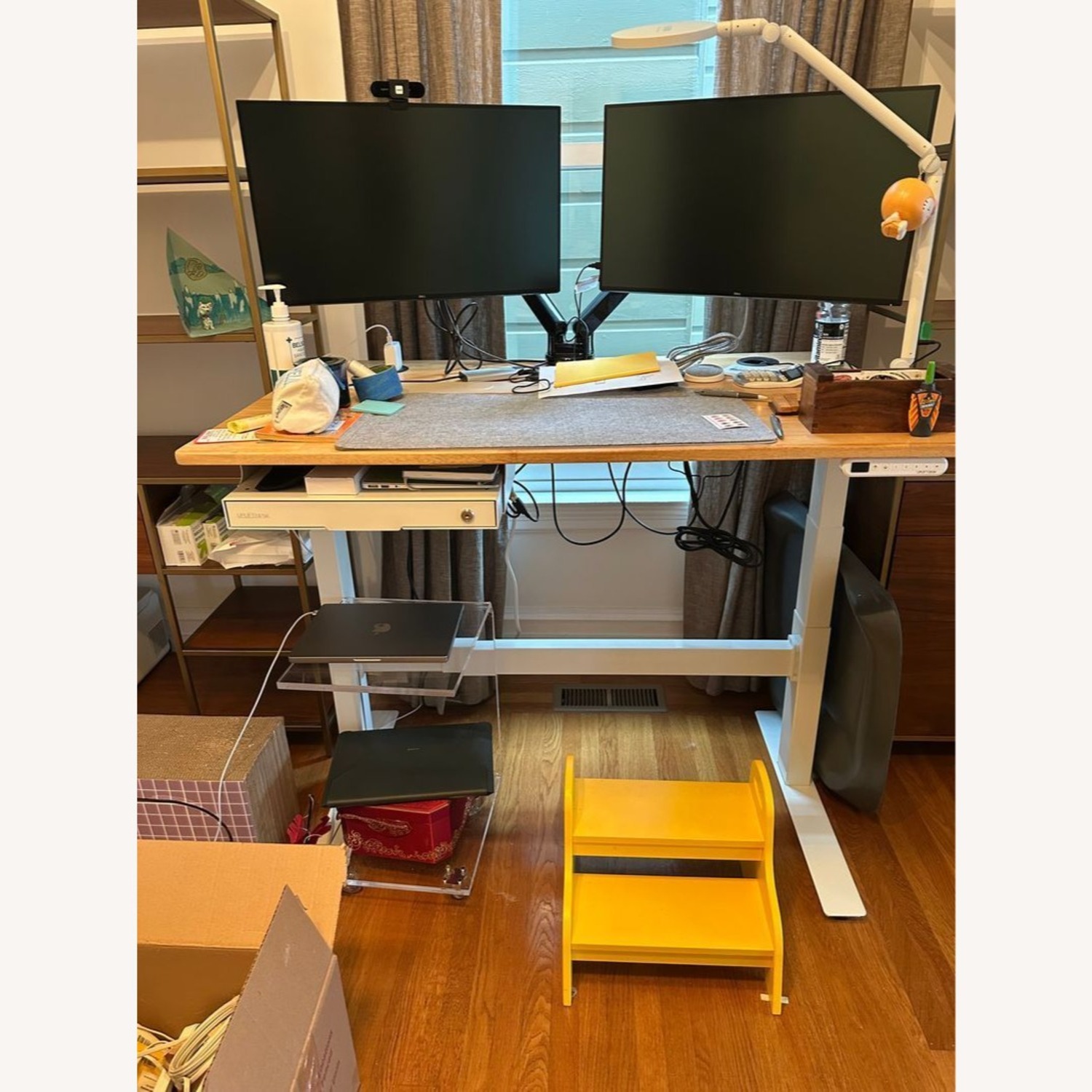 Uplift Adjustable Standing Desk with Locking Drawer - image-8