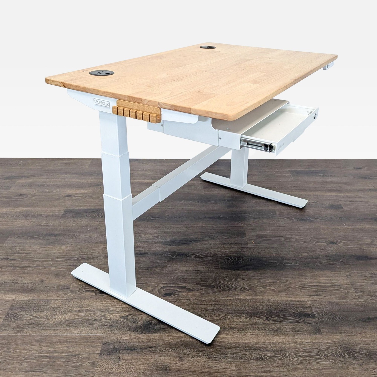 Uplift Adjustable Standing Desk with Locking Drawer - image-3