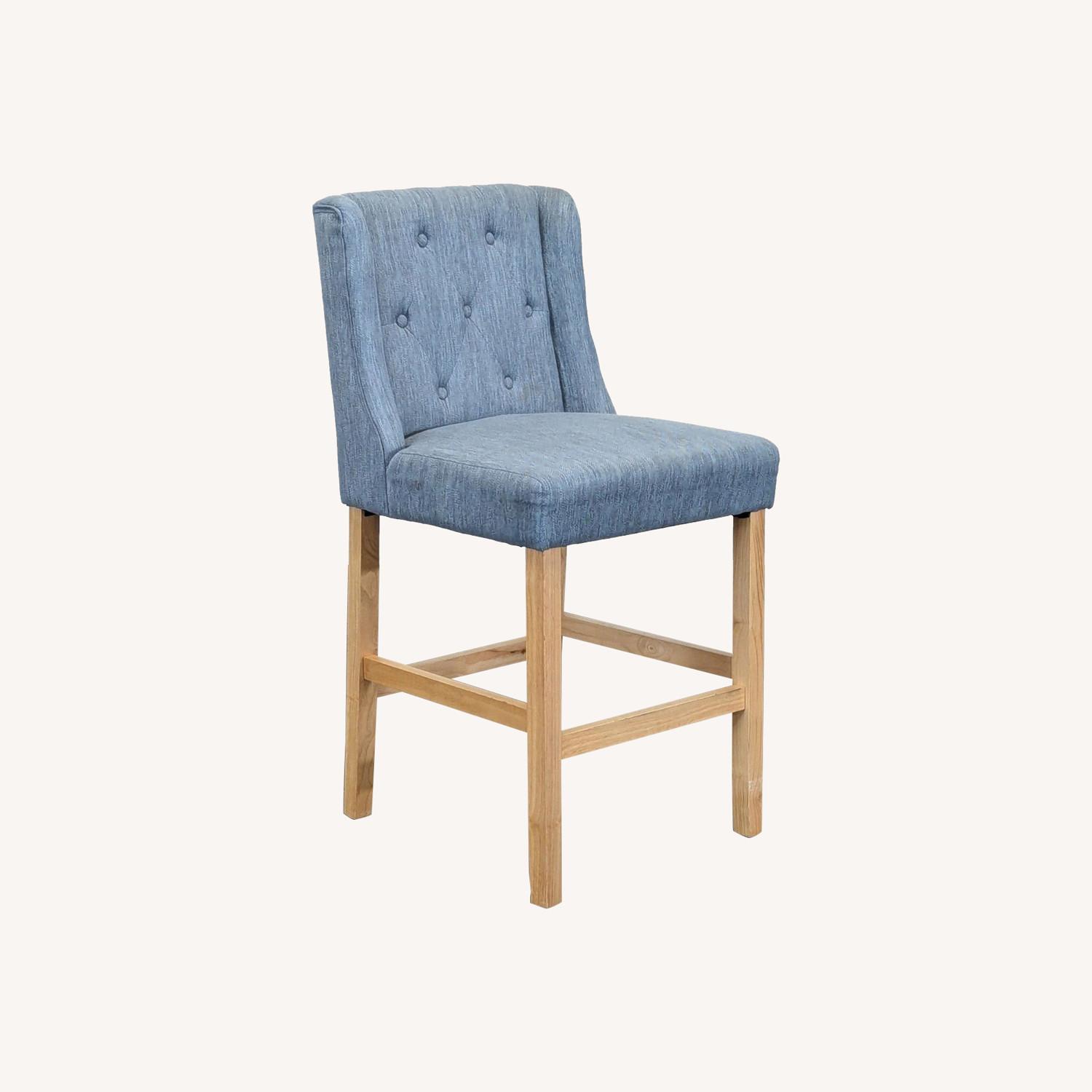 Noble House Home Wingback Button Tufted Bar Stool - image-0