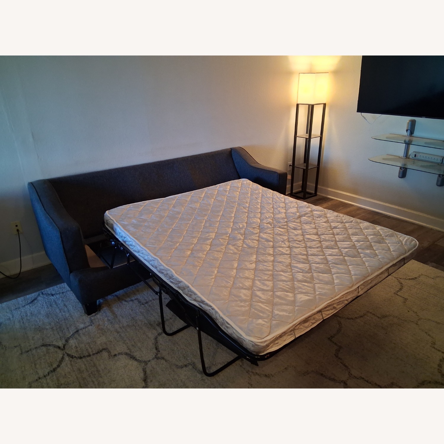 Blue Sleeper Sofa - image-4