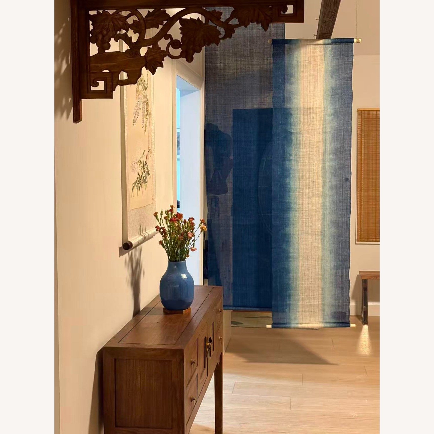 Solid Wood Console Table/Cabinet - image-1