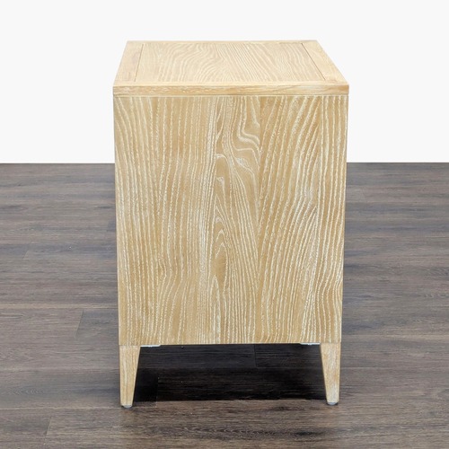 Used Textured Trellis Nightstand in Natural	 for sale on AptDeco