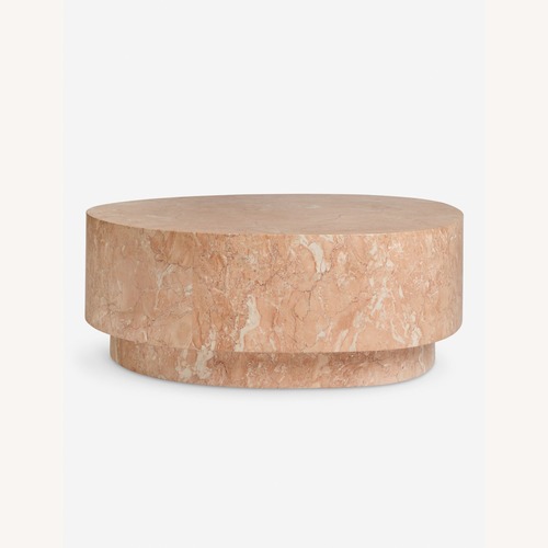 Used Lulu and Georgia Faas Round Marble Coffee Table for sale on AptDeco
